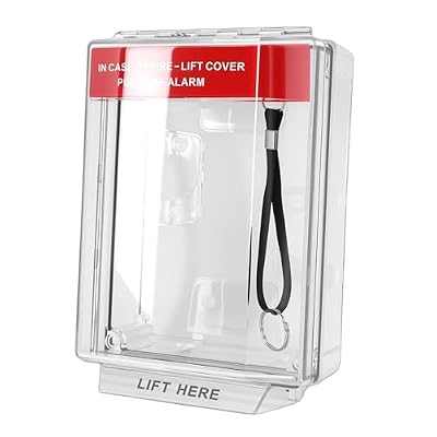 FTVOGUE Tapa para Pulsador de Alarma contra Incendios, Protección Impermeable y Resistente Al Calor IP67 con Diseño de Cierre a Presión, para el Hogar, la Oficina y Exteriores.