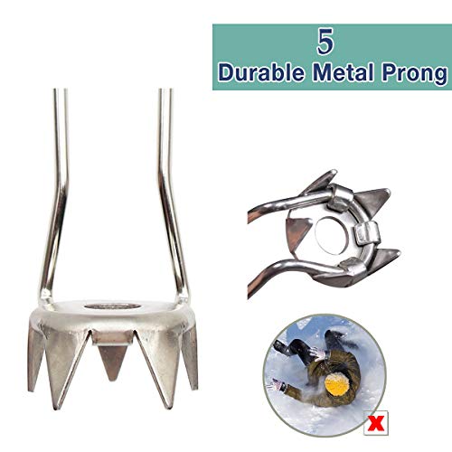 Brmdt Cane Ice Tip Attachment, Outdoor Non-Slip In Winter Durable Metal 5-Prong Tip, Improve Balance For Adult Outdoor Walking, Walking Sticks Tools (1 Pack) #TOP2
