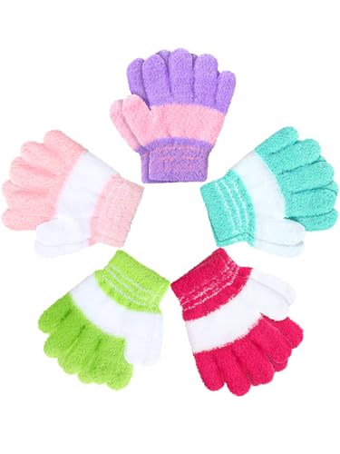 Image of Syhood 5 Pairs Kids Winter Gloves