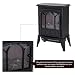 HOMCOM Chimenea Eléctrica de Pie Movible y Decorativo Calefactor Estufa 1000/2000W Llama...