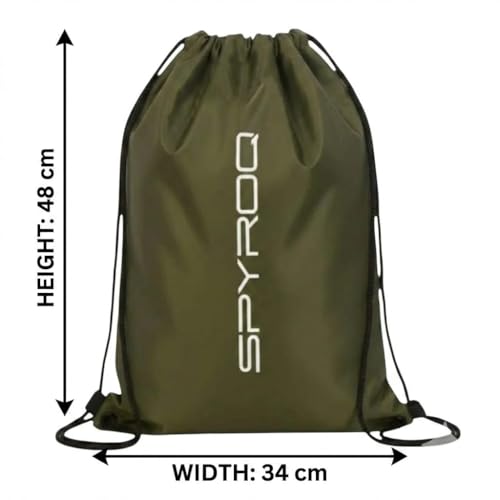 Image of Sports Drawstring Backpack For Boys & Girls | Lightweight Drawstring Gym Bag | For Swimming | Dori Bag For Exam, PaperBag | Drawstring Gym Bag For Men & Women | 18.5 inch x 13.5 inch 25Ltrs