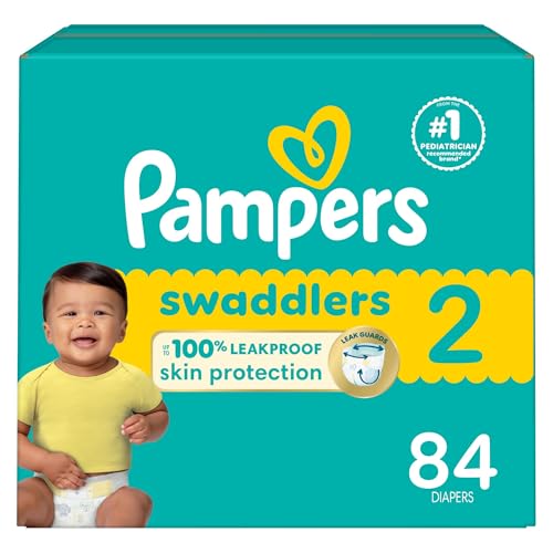Image of Pampers Baby Diapers - Swaddlers - Size 2, 84 Count, Ultra Absorbent Disposable Infant Diaper