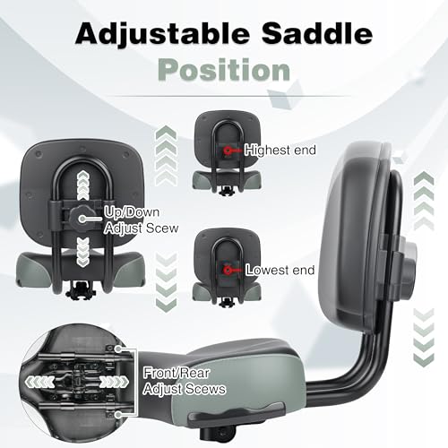 Selle de vélo universelle avec dossier souple confortable
