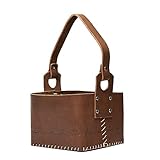 termos material MULTIUSO: Esta bolsa es ideal para picnics, campamentos, conciertos al aire libre, viajes, caminatas, pesca y cualquier otro momento en el que esté al aire libre. Adecuado para hombres y mujeres. Disponible cuero negro o marrón oscuro.