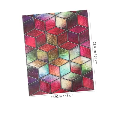 Ciieeo Decalques Película De Janela Decalque De Banheiro Adesivo De Vitral Para Porta Adesivo De Vit