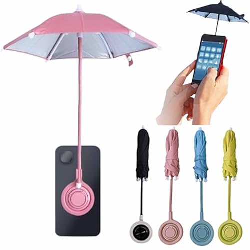 soluk Magnetic Phone Umbrella for Sun Shade,Portable & Adjustable Cell Phone Umbrellas,Magnetic Mini...