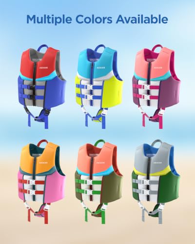 AEOCOO Toddler Swim Vest for 50-70 Pounds, Kids Pool Floaties Vest 5-7 Year Old, Puddle Swim Jumper Buoyancy Jacket, Boys, Girls, Niños, Ocean Hero - image 8