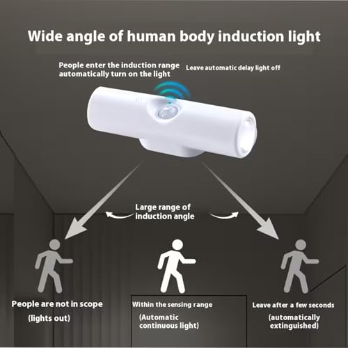 Image of GITGRNTH 8 Pcs Rechargeable RGB Motion Sensor LED Light - Multicolor Smart Night Lamp with Motion Detection, Energy Saving, Magnetic Base - Perfect for Home Office Bedroom, Wardrobe, Kitchen