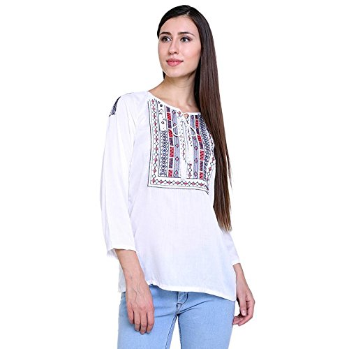 Skm Women'S White Tops(Nrsgftop004WhiteSmall_White_Small) Amazon.in