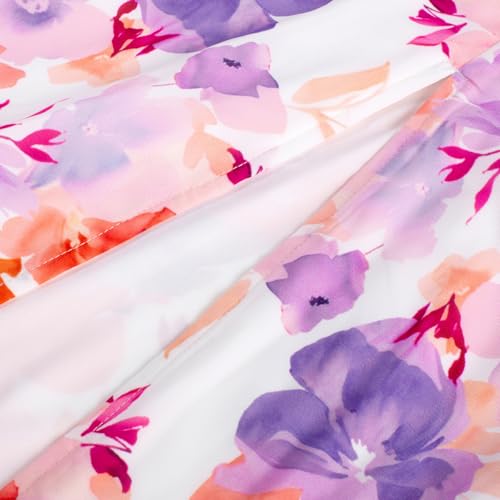 Image of GRACE KARIN 2026 Women's Summer Floral Wedding Guest Dress,Beach Flowy A Line Maxi Off Shoulder Bridesmaid Dresses