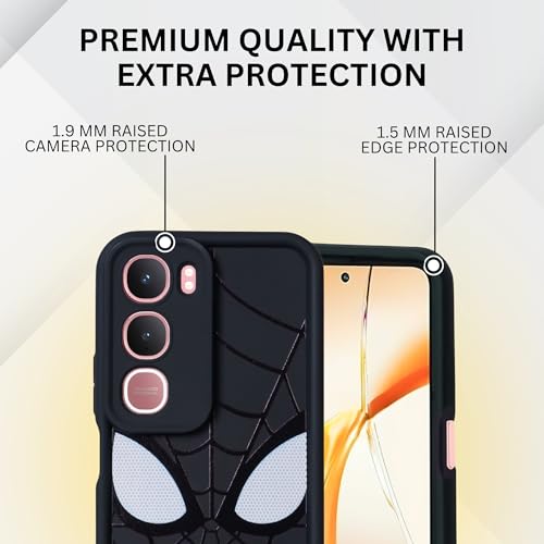 Image of DARKFIT Back Case Cover Compatible for Vivo Y31 5G | Silicone Case | Camera & Body Protection| Shock Proof | for Vivo Y31 5G | Color Black