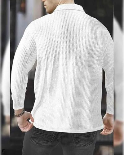 Image of Men's Full Sleeves T-Shirt | Stylish Casual Wear | Comfortable Cotton Blend | Solid Round Neck | Regular Fit Full Sleeve