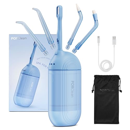 Image of WASH301 PRO Electric Water Flosser for Teeth | 120 PSI Deep Cleaning, 3 Modes with 9 Adjustable Pressure Dental Flosser | 180ml Tank, 5 Tips | Oral Irrigator for Braces, Implants & Gum Care