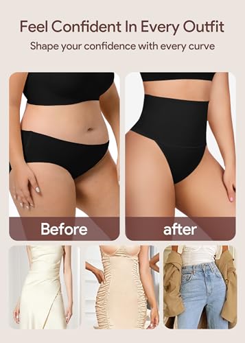 HBselect Thong Shapewear Tummy Control for Women, Seamless Thong Shapewear Body Shaper Briefs Underwear Girdle3