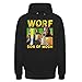 Spreadshirt® Star Trek La Nouvelle Génération Worf Sweat À Capuche Unisexe, 4XL, Noir