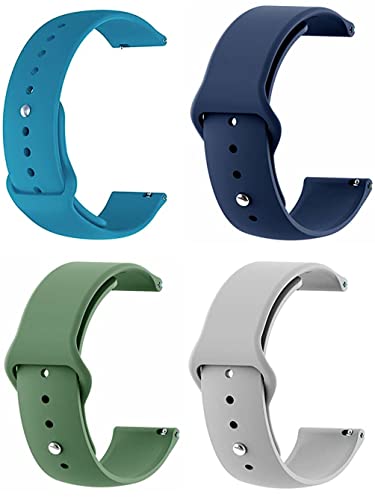 ZOVC 22MM Combo Smart Watch Strap Compatible for No_is_e ColorFit Pro 3/4/max/Endure/NAV, Evolve/Galaxy Watch 3 45mm, Huawei/GT 3/GT 2 46mm,GTR 3 Pro
