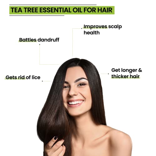 Rey Naturals Tea Tree Oil | Tea Tree Essential Oil for Hair, Skin and Face Care - 100% Pure Tea Tree Oil for Dandruff, Acne, Aromatherapy, Stress,... - Image 2