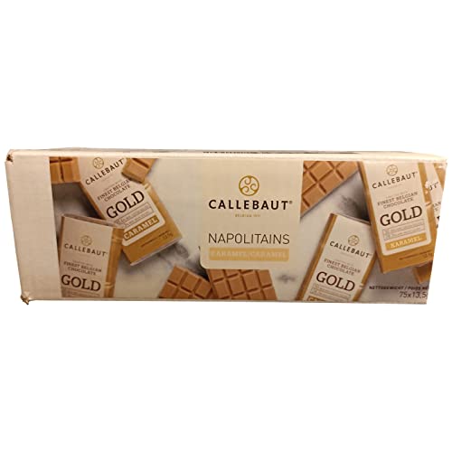Legendary und Callebaut Napolitains feinste Belgische GOLD Weiße Schokolade 30,4% Kakao mit Karamell, mundgerechte 13,5g…