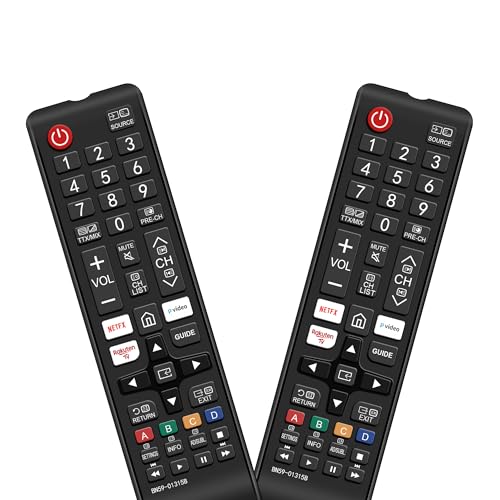 【2 Pack】Samsung Remote Controls for Smart TV Universal TV Remote Replacement BN59-01315B for All Samsung Frame Curved Solar Crystal UHD LED HDTV Neo QLED 3D 4K 8K Smart TV 2025-2017 Models