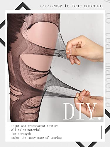 8 Pairs Ripped Tights Disposable Ripped Stocking Halloween Women Tight Pantyhose2