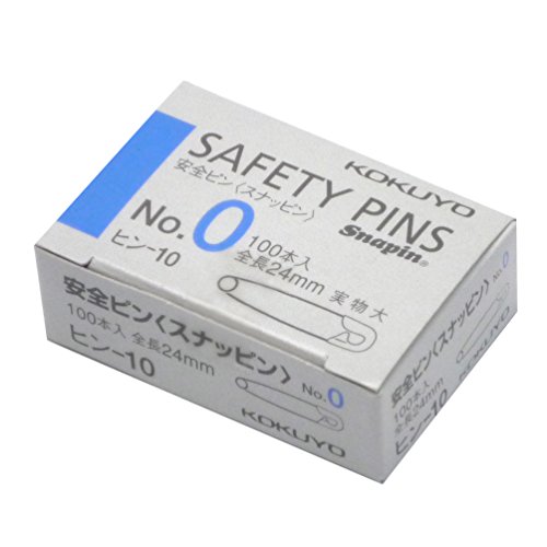 ぴよぴよ☆ Amazon | コクヨ 安全ピン No.0 全長24mm 100本入 ヒン-10