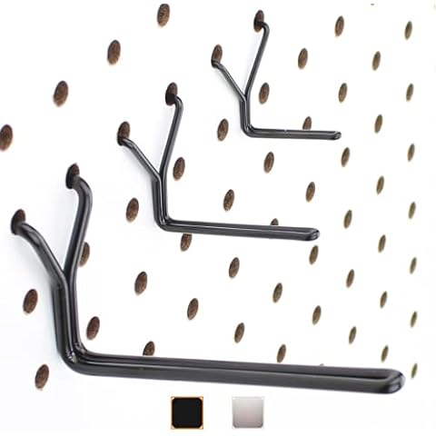 Right Arrange Steel Pegboard Hooks 60-Pack 1" + 2” + 4" L Hook, Black - Will Not Fall Out, Fits Any Peg Board - Organize Tools, Accessories, Garage Storage, Kitchen, Crafts, Jewelry, Retail Cover