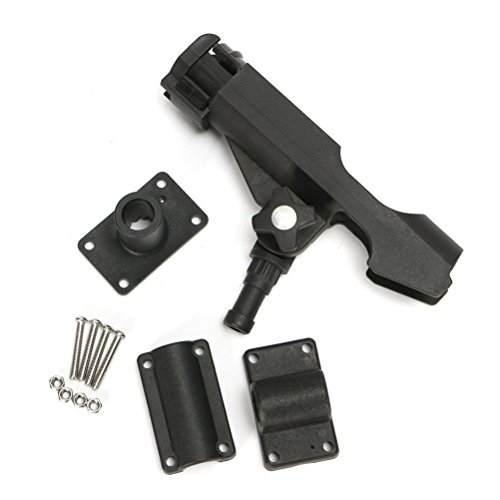 image for WINOMO Fishing Rod Holder Rotatable Fishing Bracket with Screws for Bo