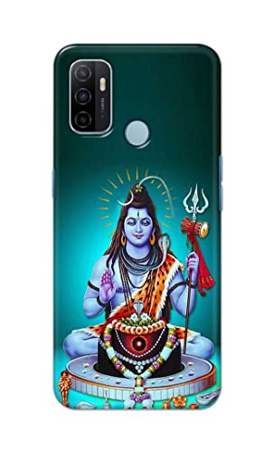 Image of PRINTFIDAA Printed Hard Back Cover Case for Oppo A53 4G | Oppo A53S 4G | Oppo A32 | Oppo A33 2020 Back Cover (Lord Shiva) -1803