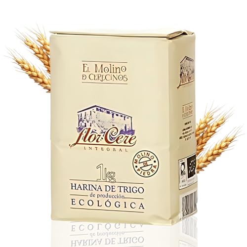 Harina De Trigo Ecológica Integral | Molida En Piedra | Con Fuerza Equilibrada W-200 | Con Texturas Y Sabores de Antaño | Trigos Ecológicos Certificados | Ideal Para Recetas (1 Kg)