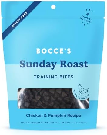 Bocce's Bakery Sunday Roast Dog Training Treats, Chicken & Pumpki...