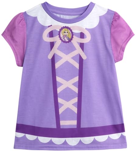 Image of Disney Princess Minnie Mouse Toddler Girls Short Sleeve Graphic Tees 4 Pack