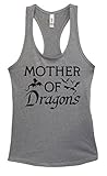 Funny Threadz Game of Thrones Tshirt - Womens Gift “Mother of Dragons” - Jon Snow Gift Medium,...
