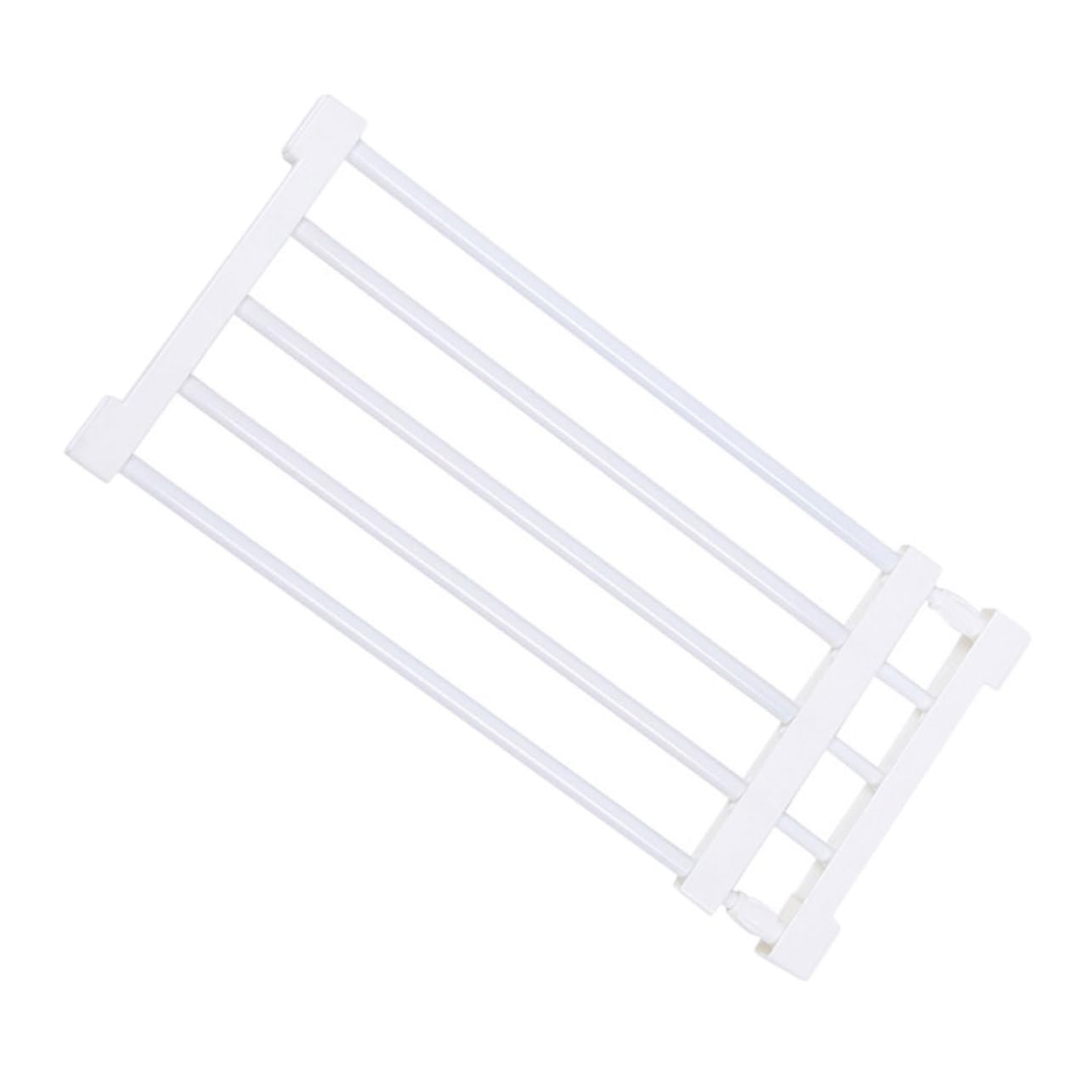 Sosoport Divisor de Armario Extensible de Plástico Blanco, 50-80cm