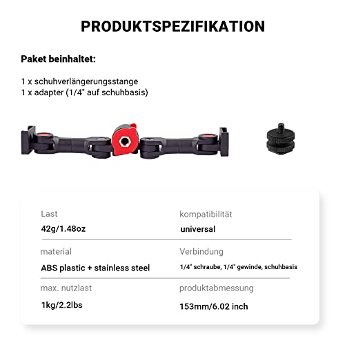 MOSHUSO Supporto universale a doppia prolunga per