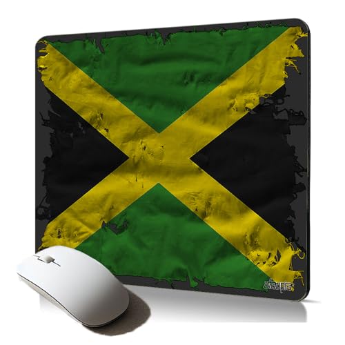 Tapis de Souris Souple Drapeau Jamaïque jamaicain Mousepad de qualité Cadeau Ragga Reggae Original pc Fixe