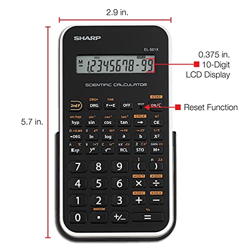 Sharp EL501X2BWH Engineering/Scientific Calculator