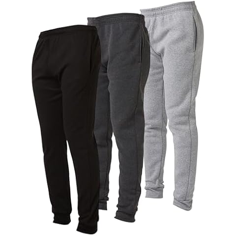 Ultra Performance 3 Pack Boys Sweatpants Kids Clothes Active Soft Fleece Joggers for Boys Size 8-20 Cover