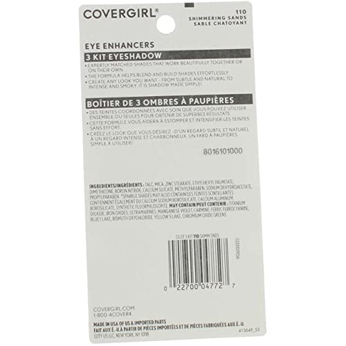 Covergirl Eye Enhancers Quick-Kit-Trio Shadow 110 Shimmering Sands, 0.14 Ounce #TOP2