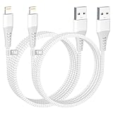iPhone Ladekabel, Lightning Kabel 1M 2Pack [Apple MFi Zertifiziert], Ladekabel iPhone Schnellladekabel Nylon USB Lightning Kabel Apple ladekabel für iPhone 14 13 12 11 Pro Max/Mini/XS/8/7/6/5/SE,iPad