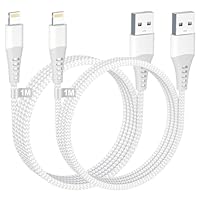 iPhone Ladekabel, Lightning Kabel 1M 2Pack [Apple MFi Zertifiziert], Ladekabel iPhone Schnellladekabel Nylon USB Lightning Kabel Apple ladekabel für iPhone 14 13 12 11 Pro Max/Mini/XS/8/7/6/5/SE,iPad