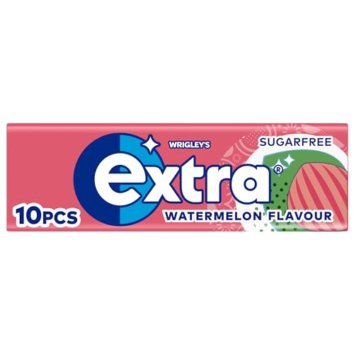 Extra Gum Watermelon Sugar Free Chewing Gum 10 Pellets