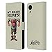 Head Case Designs sous Licence Officielle Monty Python Mes Douleurs Cérébrales Art Clé Coque en Cuir à Portefeuille Compatible avec Samsung Galaxy A03 Core (2021)