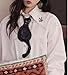 3D Black Cat Embroidery Bow Tie - Novelty Shirt Collar Accessory for Women Men Fashion Statement Decor