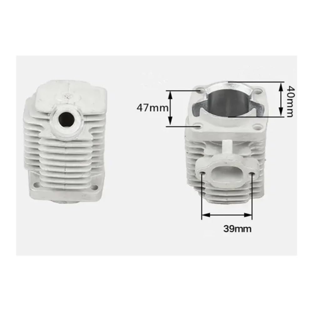 Kit de pistón de Cilindro de 40mm Apto para NB411 EC04 CG411 40.2CC desbrozadora Zylinder Anillo Clips Pin rodamiento de Junta