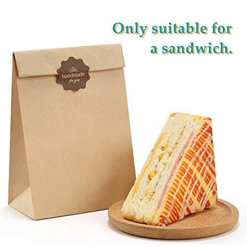 Bagdream Paper Lunch Bags 4Lb 100Pcs Snack Bags, Craft Bags, Bread Bags, Sack Lunch Bags Bulk 5X2.95X9.45 Inches Recycled Brown Paper Bags #TOP2
