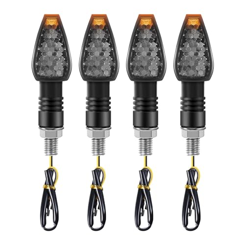Intermitentes para moto, 4 Unidades De Indicadores De Motocicleta, Luces De Señal De Giro, 14 LED, 12 V, Lámpara Intermitente LED Para Motocicleta