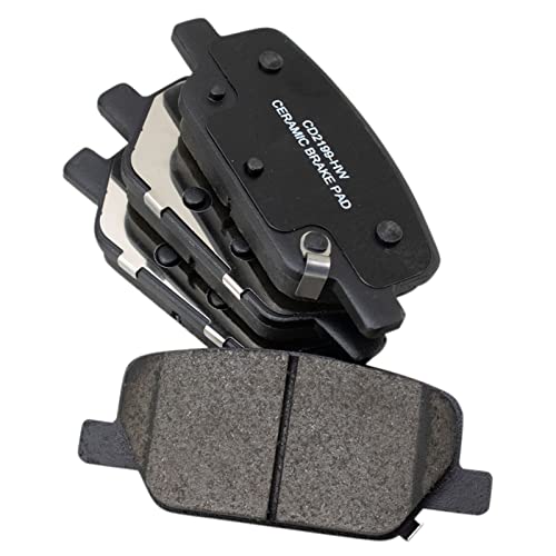 Image of TRQ Performance Rear Brake Pad and Rotor Kit Ceramic G-Coated Compatible with 2019-2024 Hyundai Palisade 2019-2020 Santa Fe 2020-2024 Kia Telluride