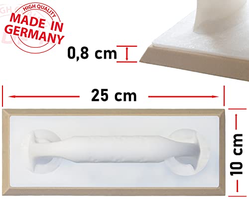 Kronen Hansa Fliesen-Fugbrett für Epoxid-Fugmasse (Ausfugbrett/Fugenbrett für Fugenmasse und Kunstharzverfugungen, 250 x 100 mm, Stärke 8 mm, harter Belag) …