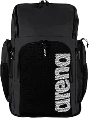 Mochila Esportiva Team Backpack 45L, Preta, Grande, com Compartimentos Múltiplos para Academia e Natação