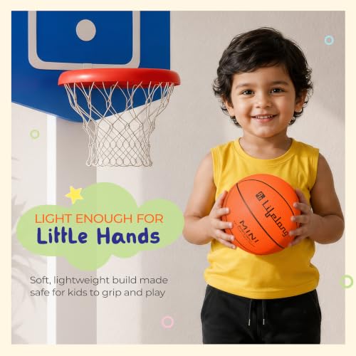 Image of Lifelong Mini Basketball for Kids | Lightweight PVC | Soft Training Ball | Indoor & Outdoor Play | Toy for Toddlers | 5.8 inches